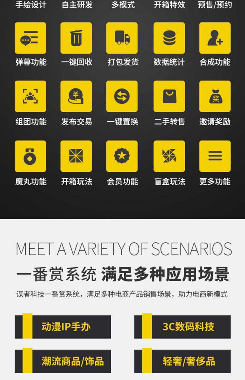 一番赏小程序开发欧霸潮玩源码扭蛋机系统成品盲盒app搭建抽卡机