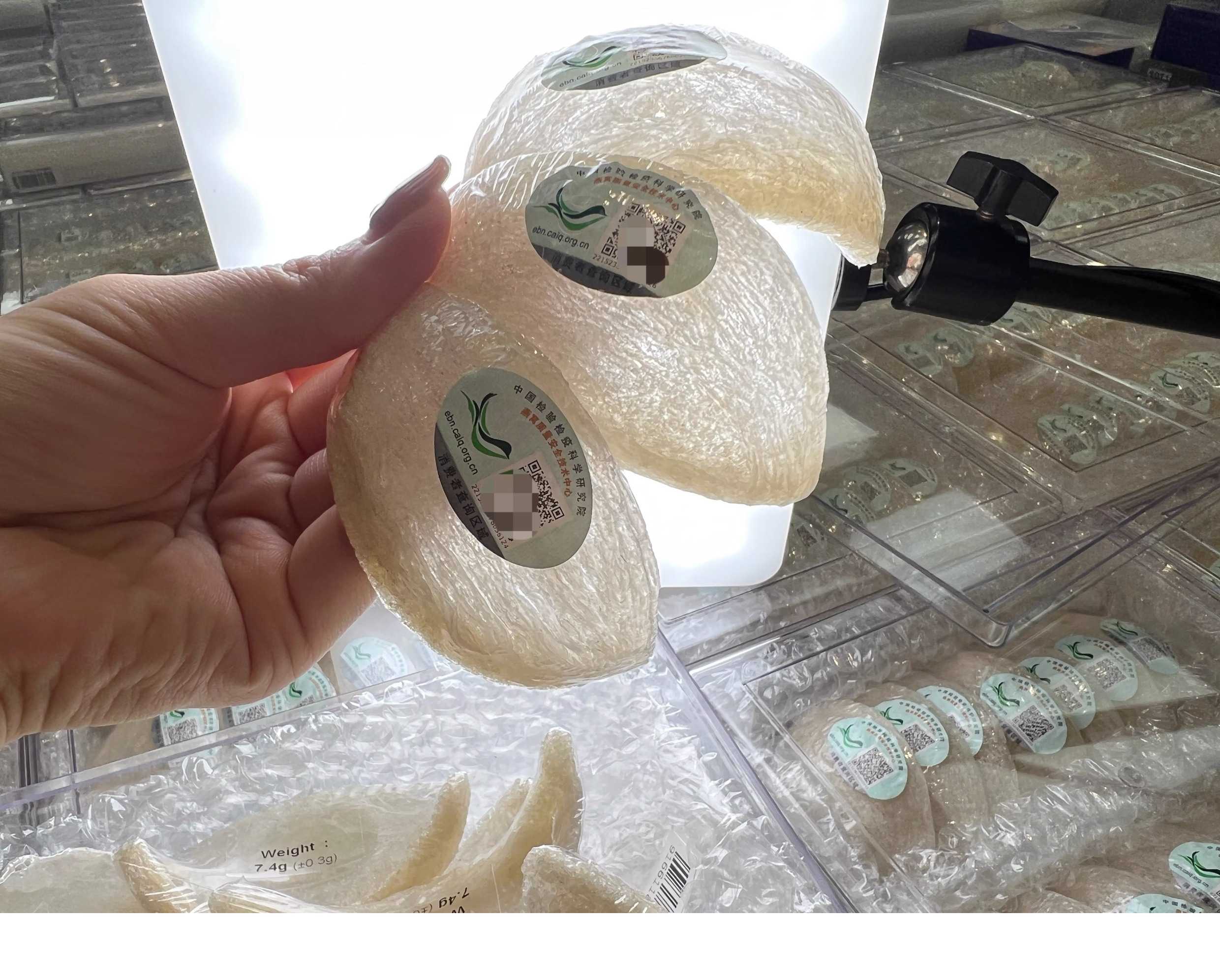CAIQ溯源码正品马来西亚干燕窝大燕盏孕妇官燕纯干挑干盏燕条盏条