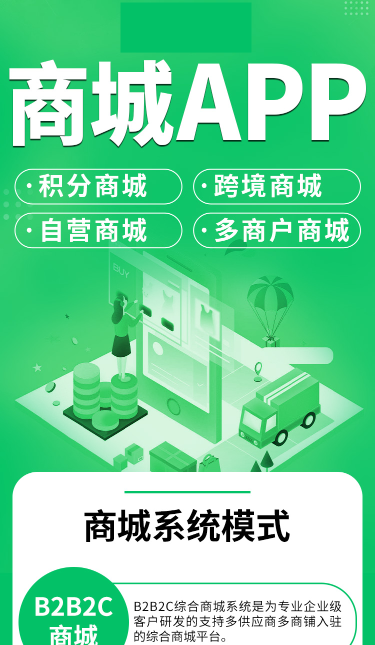 商城APP软件开发小程序单多商户拼团分销海外商城团购模式源码