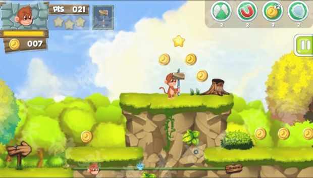 MonkeyIsland 2D过关-小游戏-冒险岛-完整模板-Unity源码
