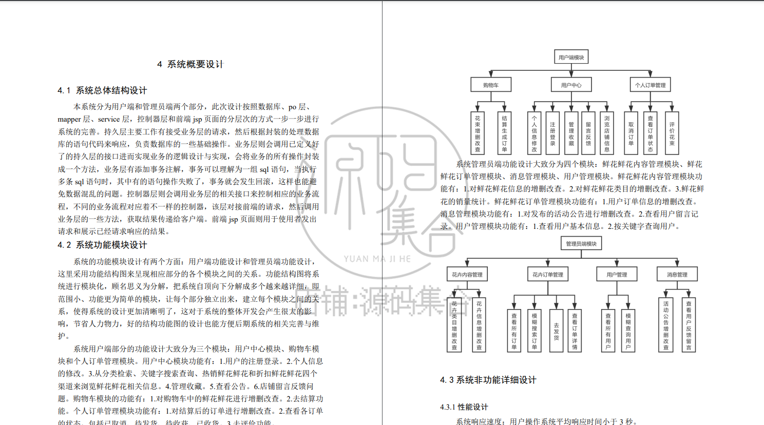 SSM项目JAVA网上购物鲜花店销售商城JavaWeb管理系统文档Jsp源码