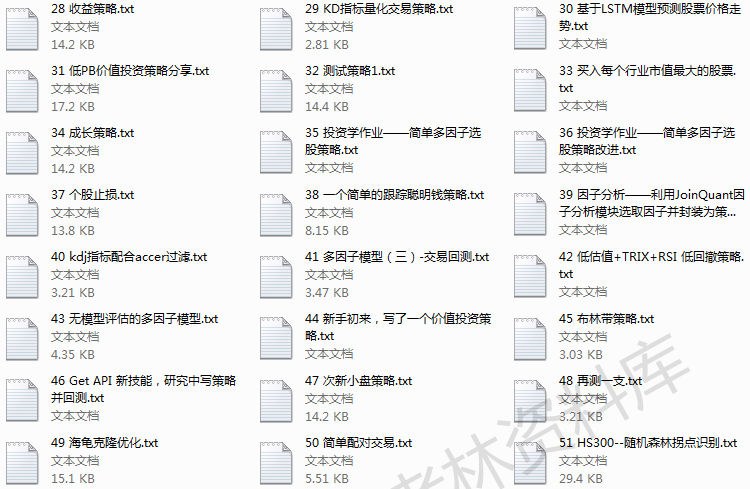 量化投资策略源码模型多因子短线量化交易策略方法分析模板电子版