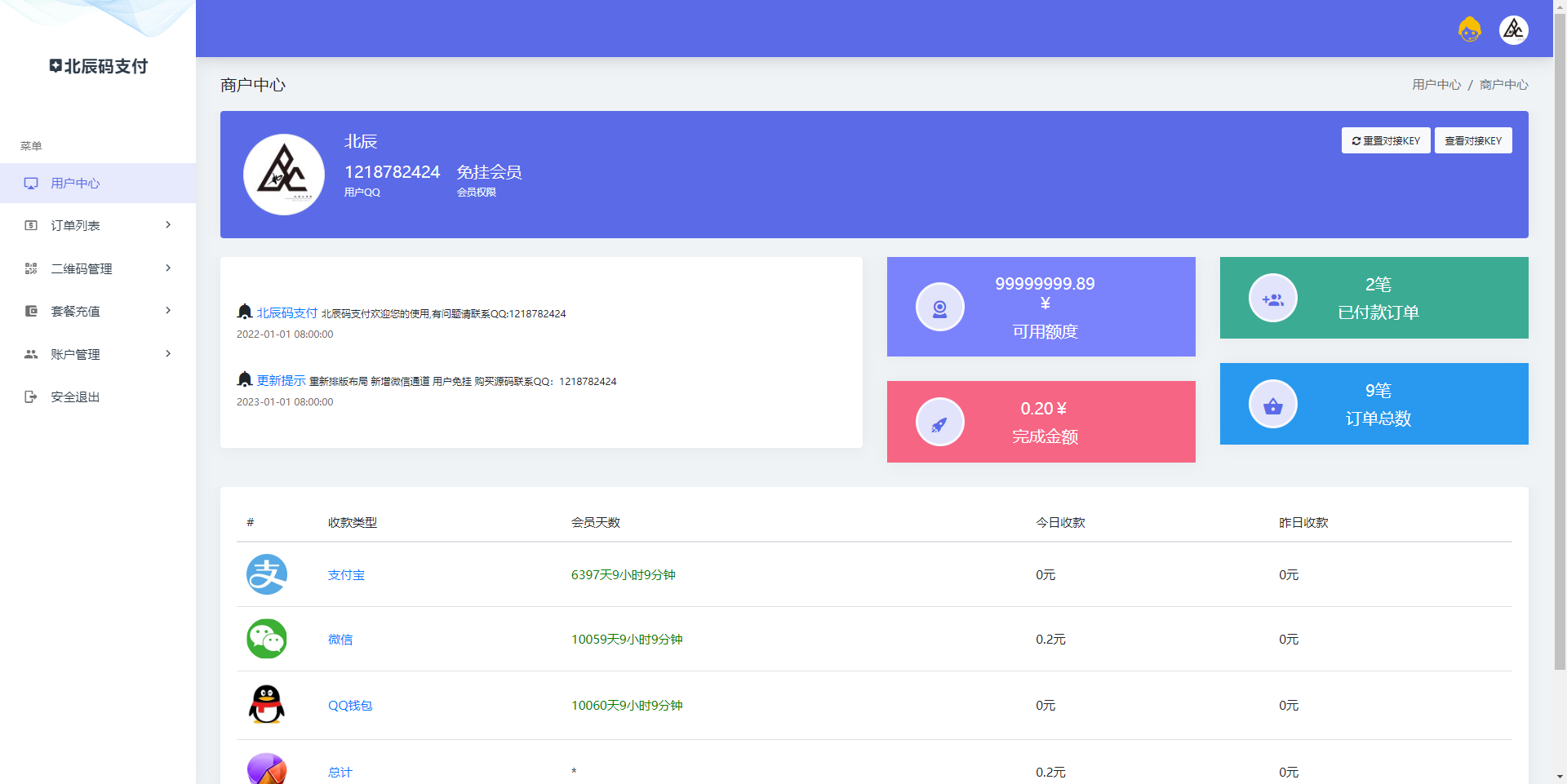 三网免挂码支付系统源码/支付宝微信QQ免签/二维码收款免签支付