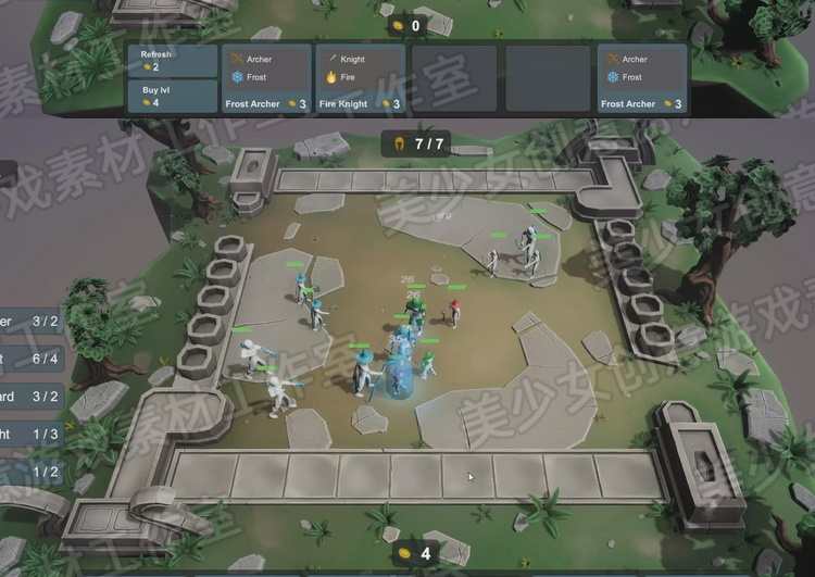 Unity3D 云顶类自走棋游戏项目模板源码 Auto Chess 1.0设计素材
