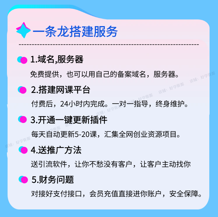 知识付费系统小程序课程平台源码系统搭建全网付费微课堂网校项目