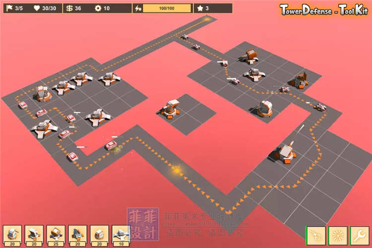 Unity Tower Defense Toolkit 4 (TDTK-4) 4.1.1塔防游戏项目源码