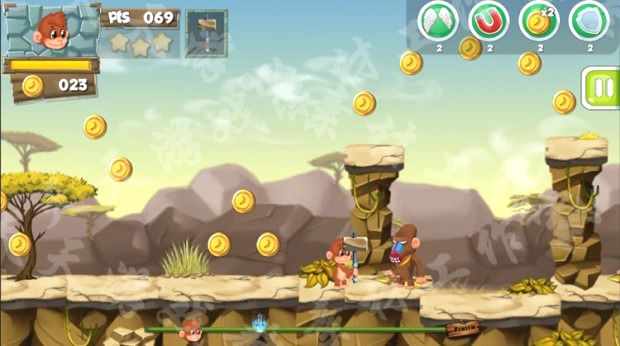MonkeyIsland 2D过关-小游戏-冒险岛-完整模板-Unity源码