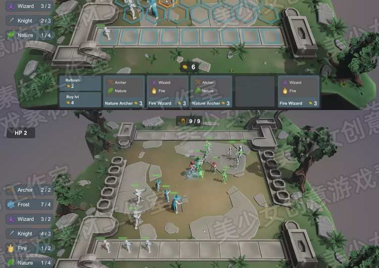 Unity3D 云顶类自走棋游戏项目模板源码 Auto Chess 1.0设计素材
