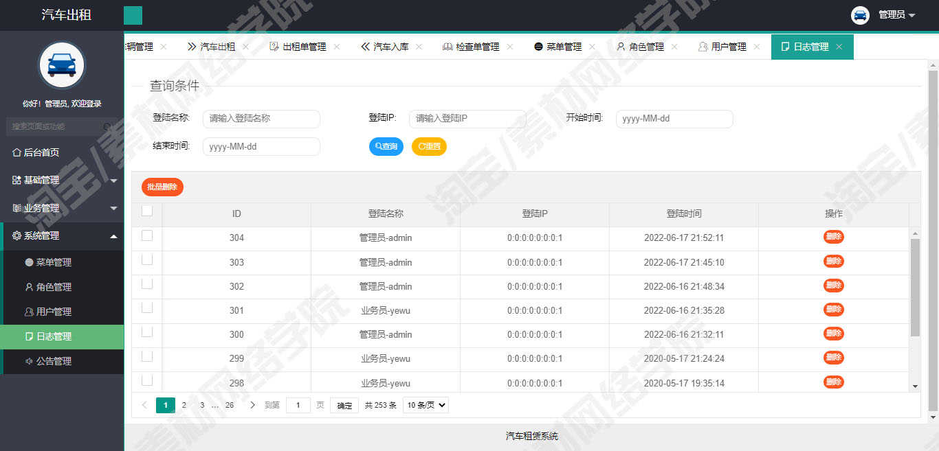 基于SSM汽车租赁后台管理系统java客户车辆出租入库jsp源码数据库