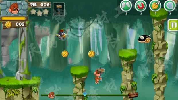 MonkeyIsland 2D过关-小游戏-冒险岛-完整模板-Unity源码