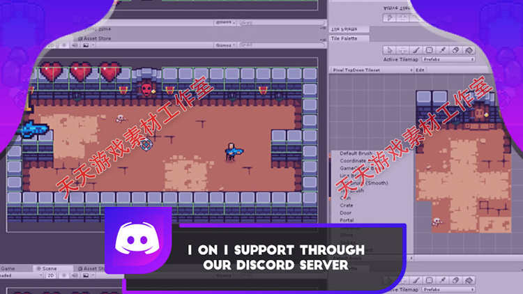 Unity3D源码 Pixel TopDown Shooter Engine 2D射击游戏开发模板