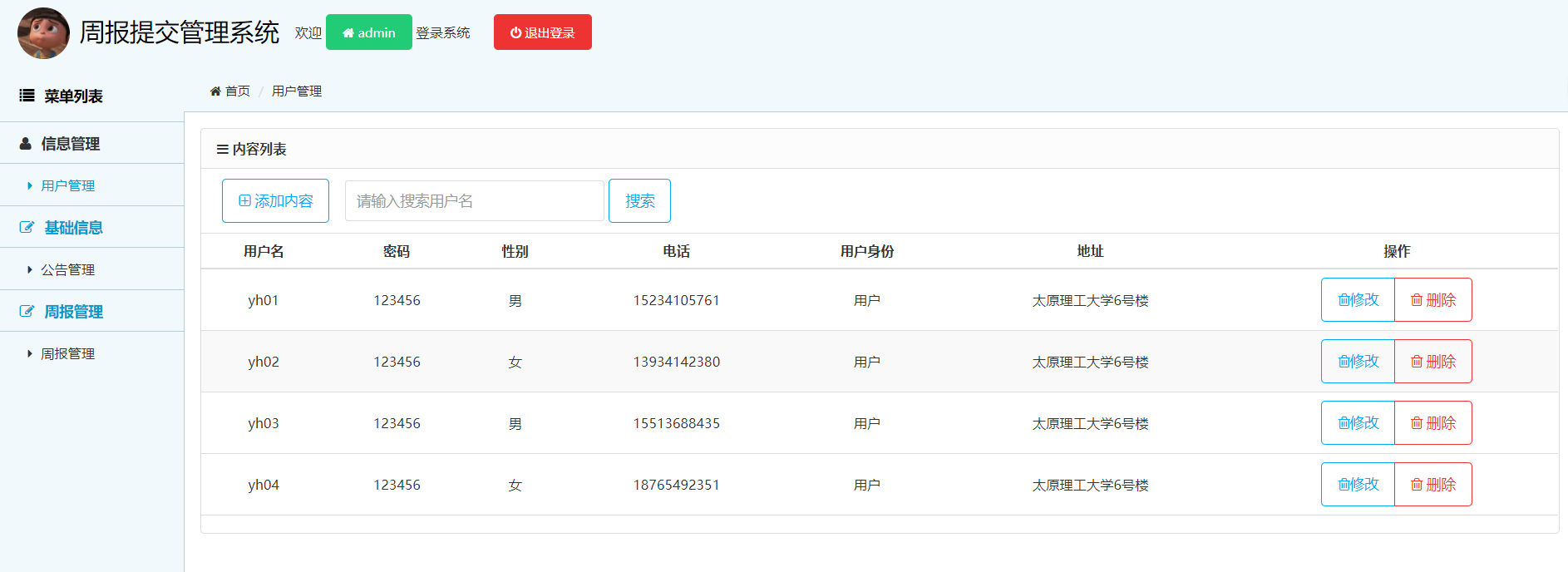 java ssm 工作周报管理系统源代码jsp项目设计源码文档mysql