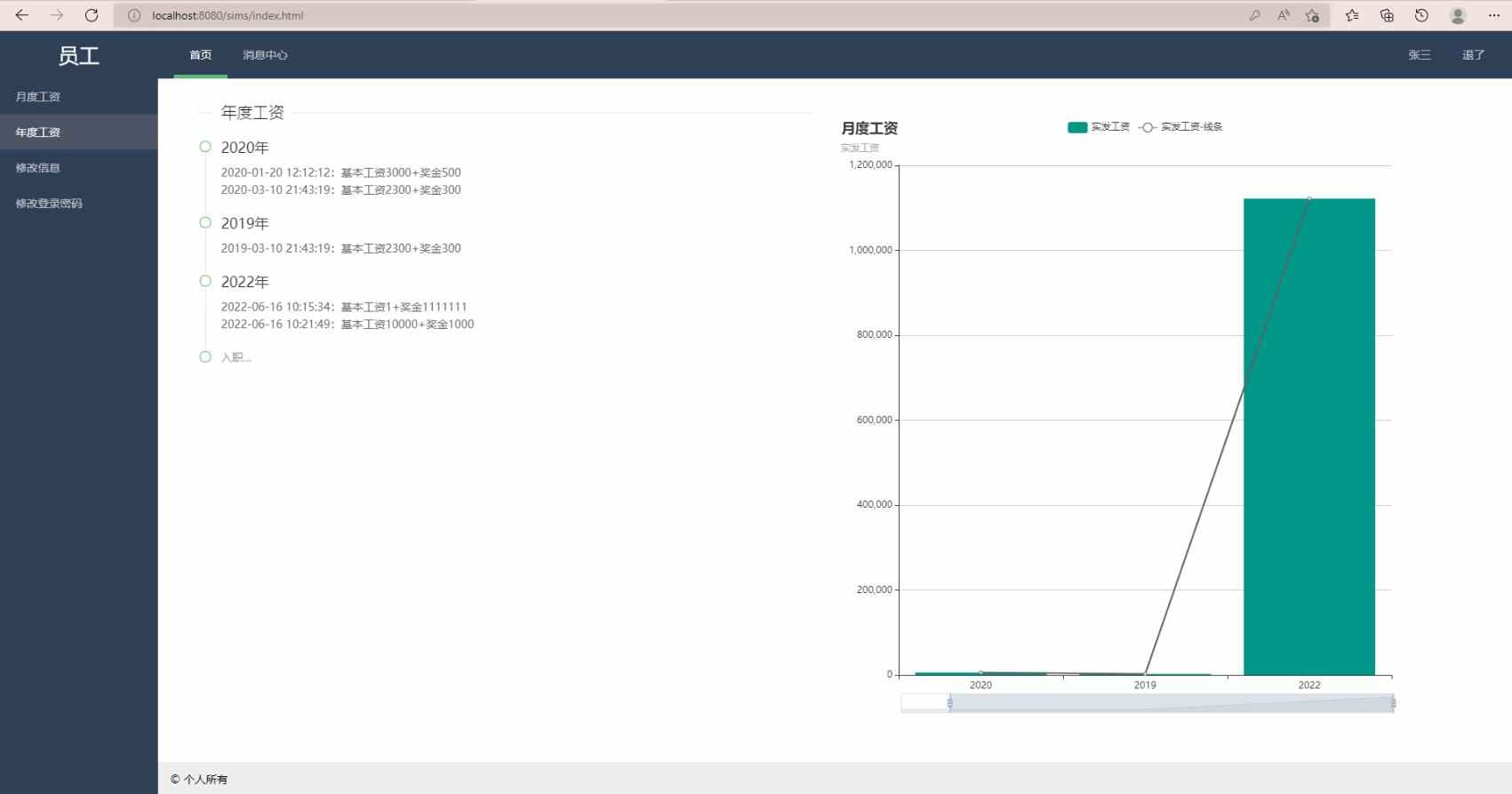 ssm工资信息管理系统java公司企业部门员工薪资管理jsp源码数据库