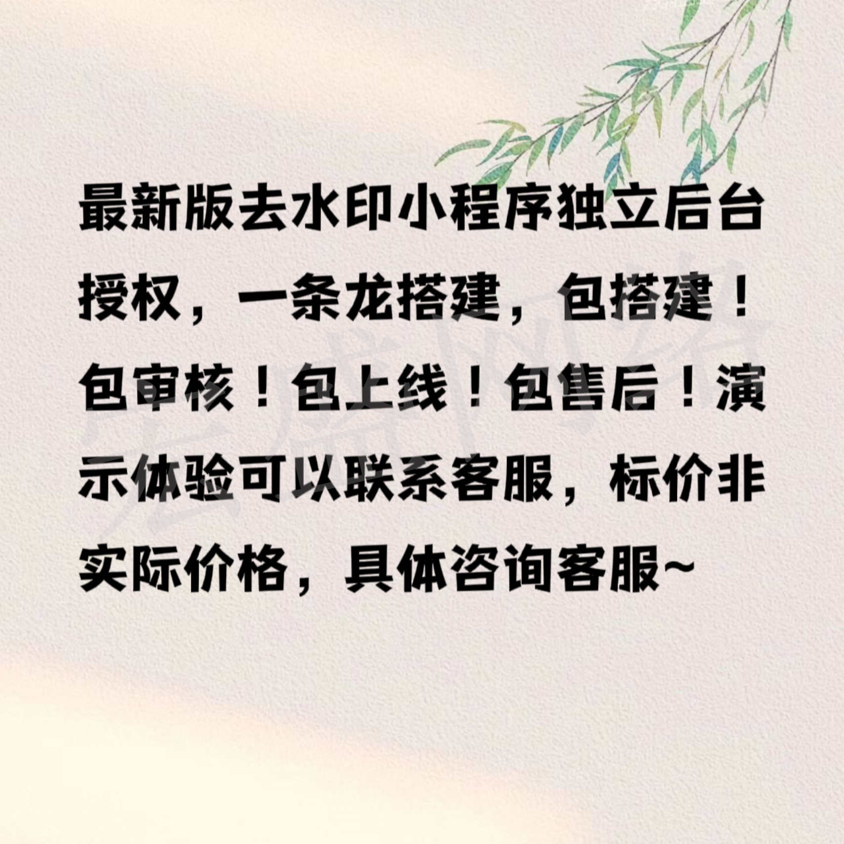 短视频去水印小程序搭建去水印小程序源码批量去水印软件工具无水