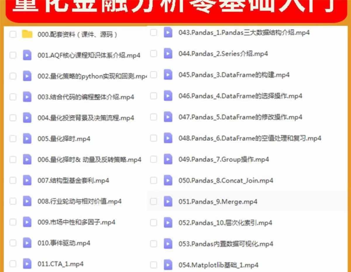 python量化交易教程金融数据分析股票期权程序化投资策略系统源码