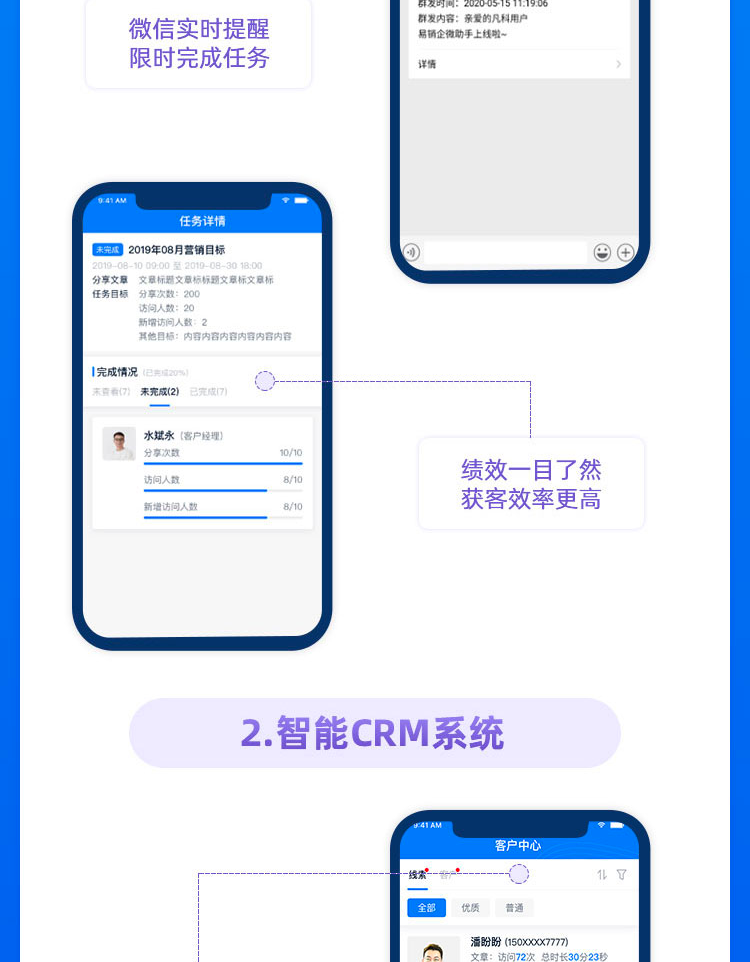 企业微信scrm源码贴牌代理销售管理私域客户管理会话存档系统软件