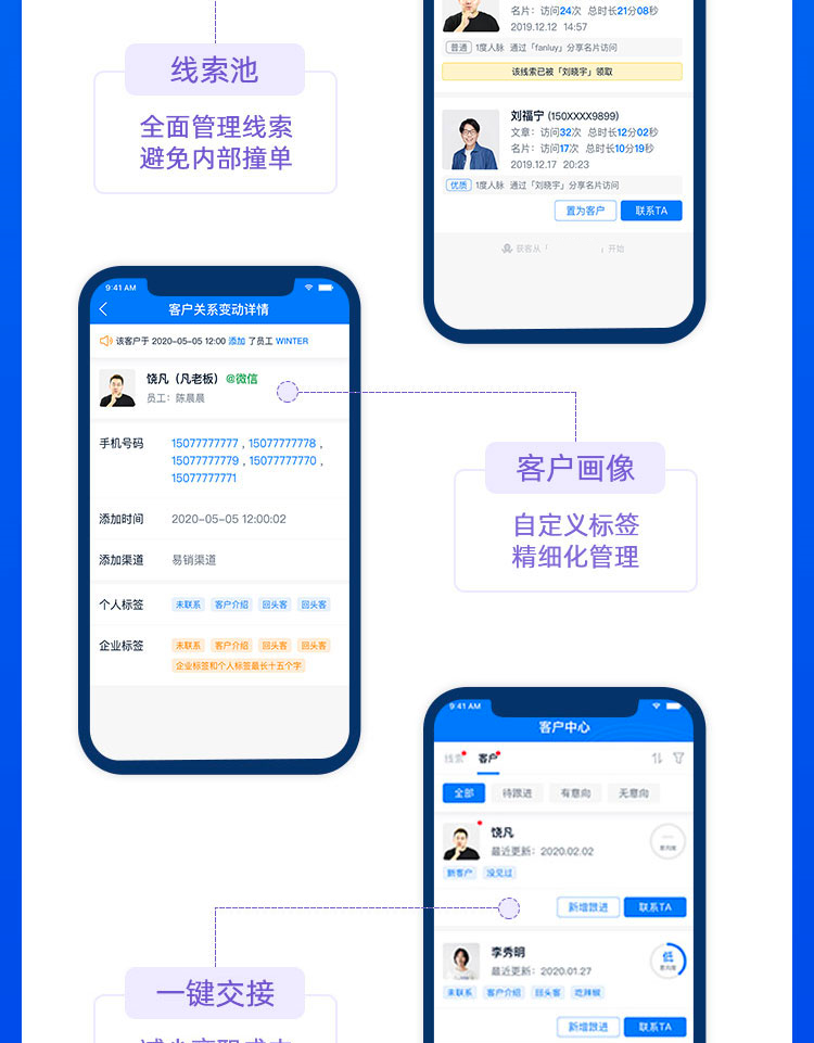 企业微信scrm源码贴牌代理销售管理私域客户管理会话存档系统软件
