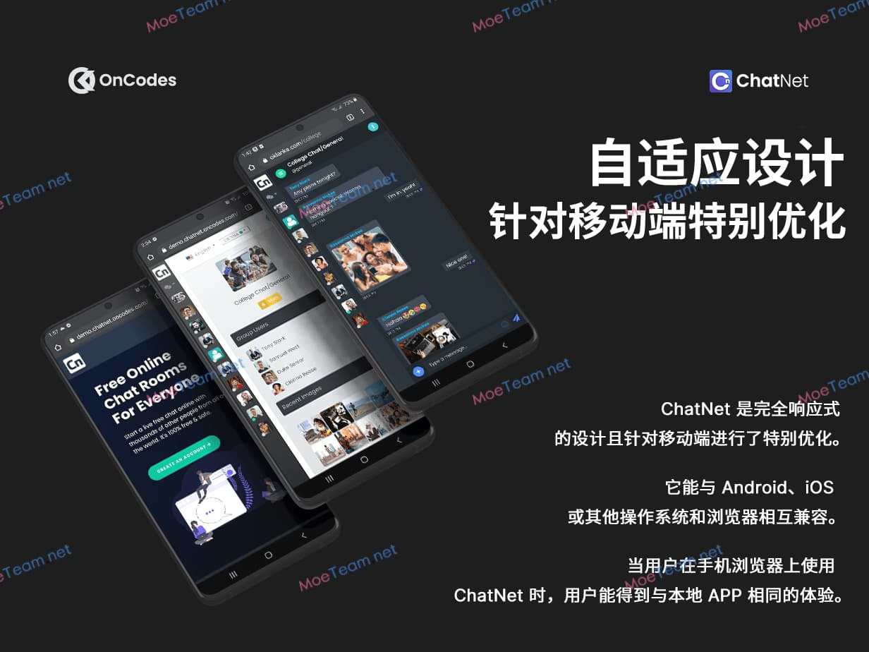 ChatNet v1.9 汉化版 - PHP 在线聊天室和私人聊天程序源码