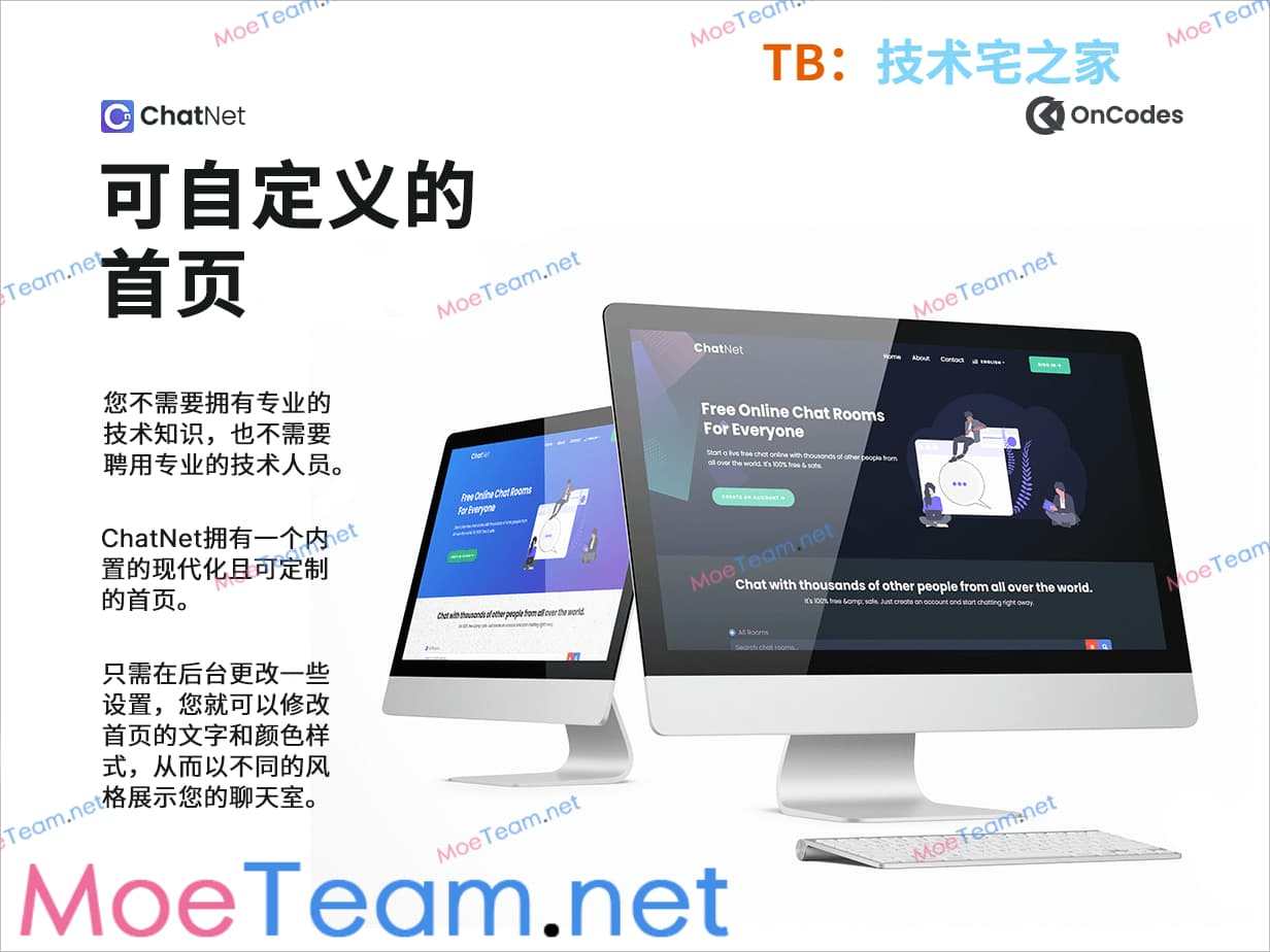 ChatNet v1.9 汉化版 - PHP 在线聊天室和私人聊天程序源码
