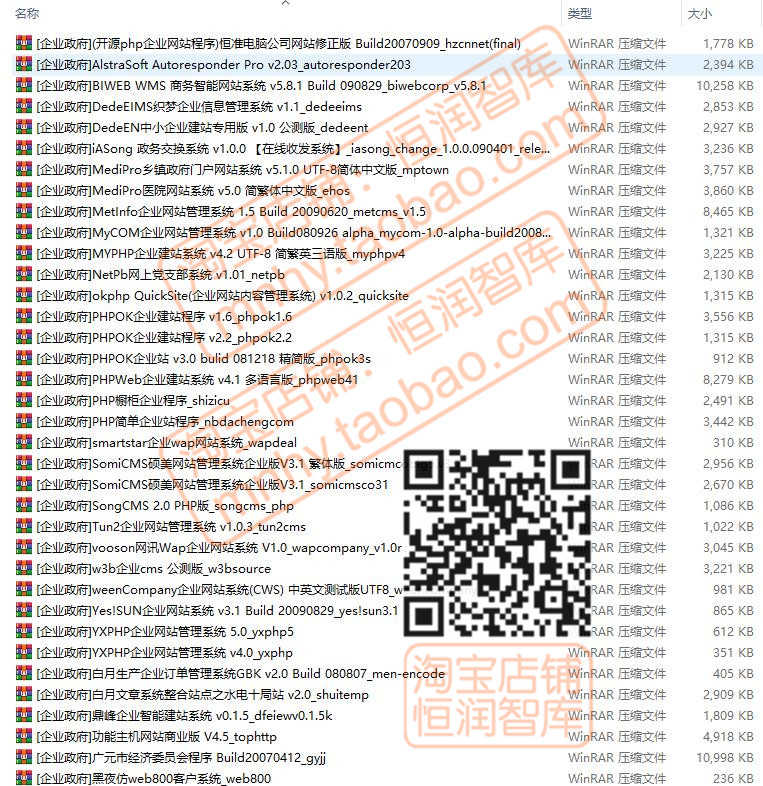PHP网站整站程序源代码模板源码CMS建站商城管理系统学校开源论坛