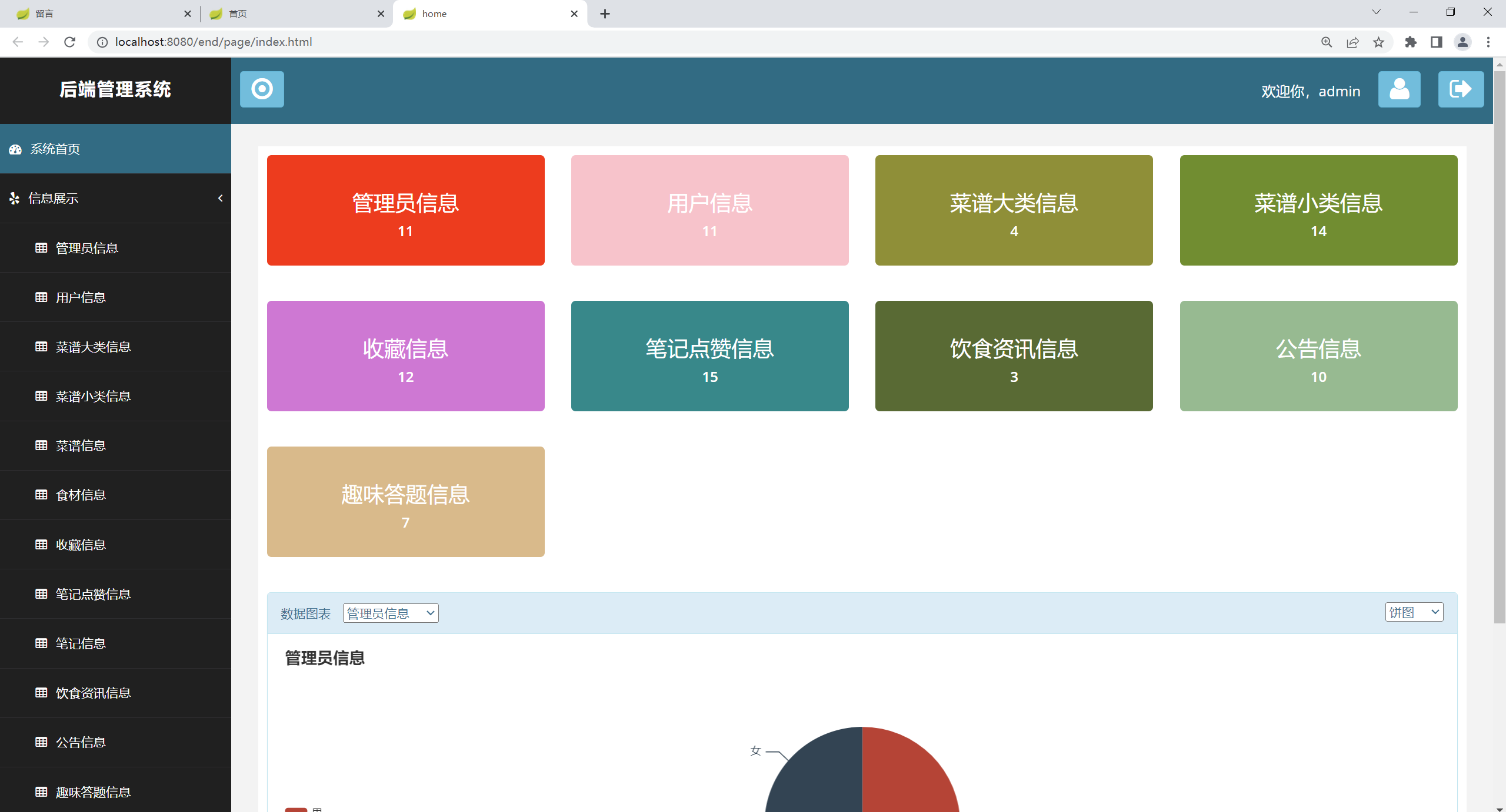 java基于springboot的美食饮食分享系统maven有文档源码mysql