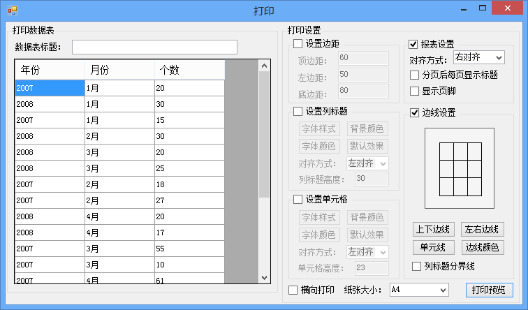 0779 C# 打印 实例源码