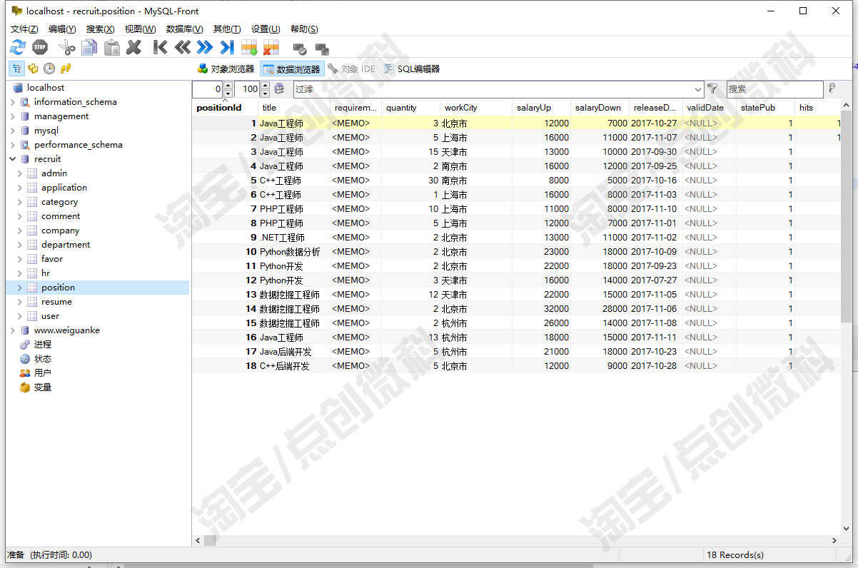 springboot实习生招聘网站系统java校园公司求职简历bs源码mysql
