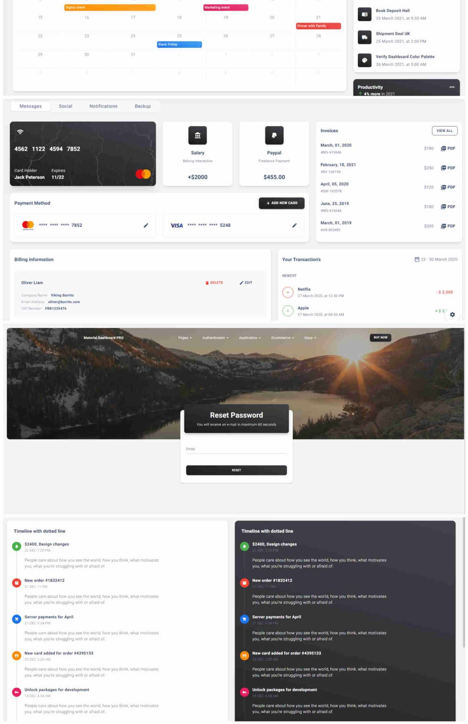 NextJS Material Dashboard 2 PRO 网站源码