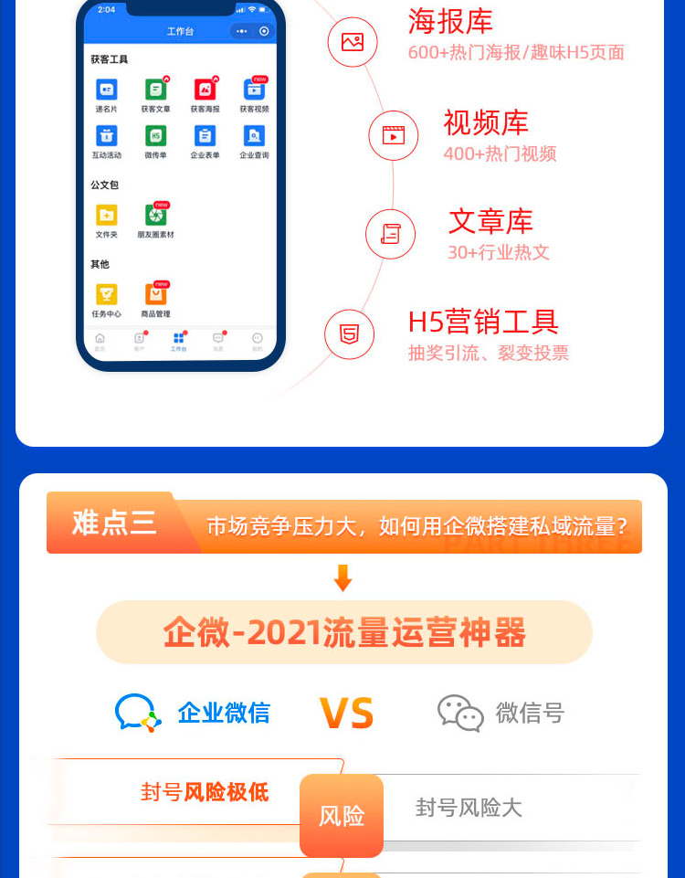 企业微信scrm源码贴牌代理销售管理私域客户管理会话存档系统软件