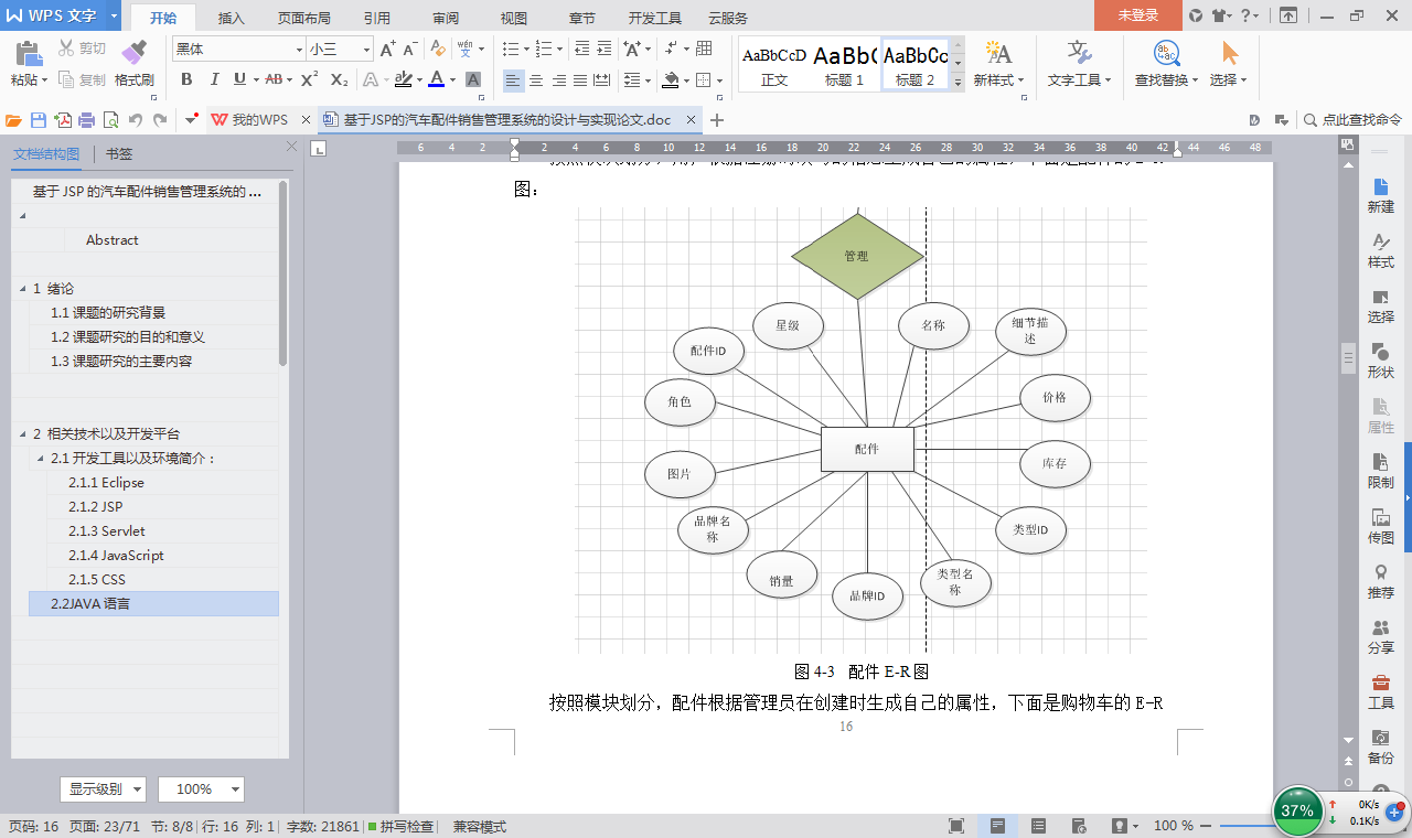 java汽车配件销售管理系统源代码jsp项目设计源码文档mysql