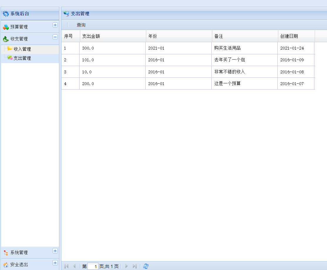 java个人记账管理系统源代码 jsp系统项目设计源码