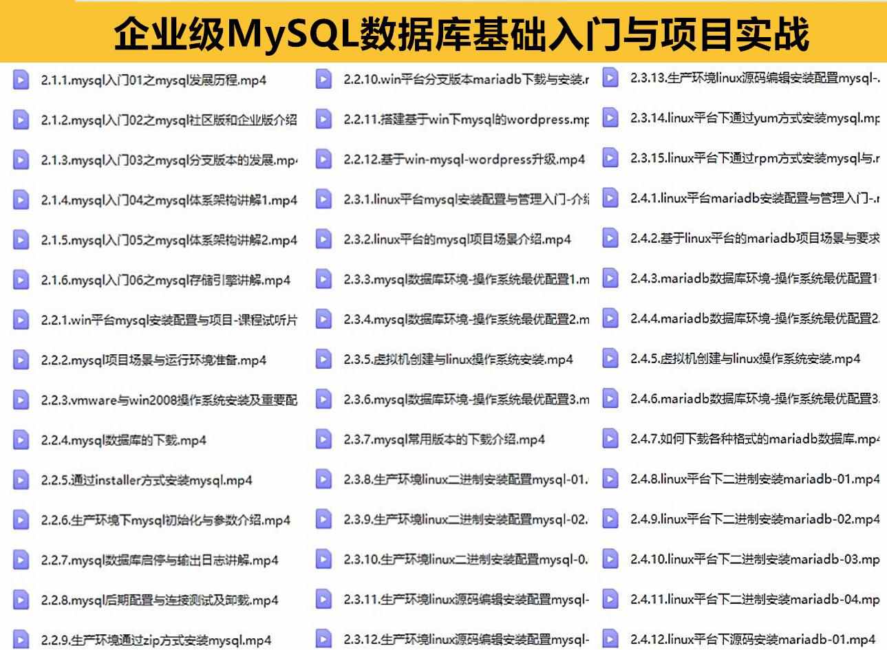 MySQL8.0基础自学全套视频教程sql高级索引优化底层原理源码分析