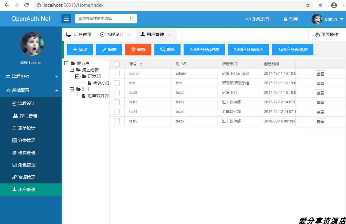 ASP.NET MVC + Layui 快速后台开发框架源码/C#工作流系统源码
