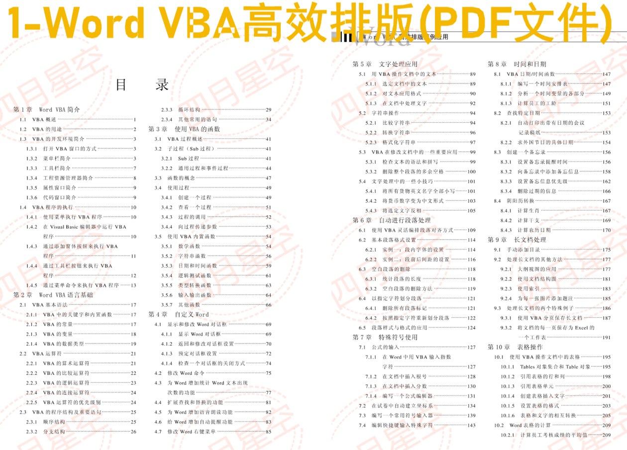 WordVBA高效排版范例源码Word自动排版教程WordVBA源代码实例源码