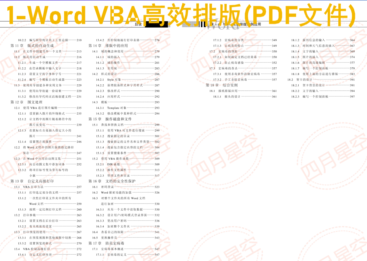 WordVBA高效排版范例源码Word自动排版教程WordVBA源代码实例源码