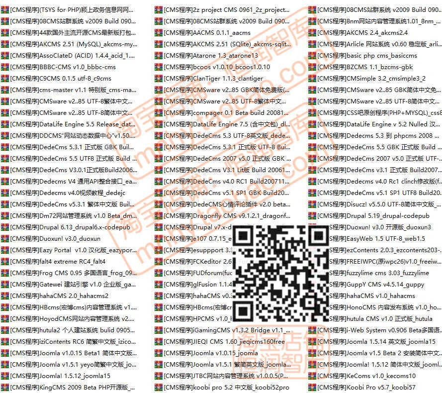 PHP网站整站程序源代码模板源码CMS建站商城管理系统学校开源论坛