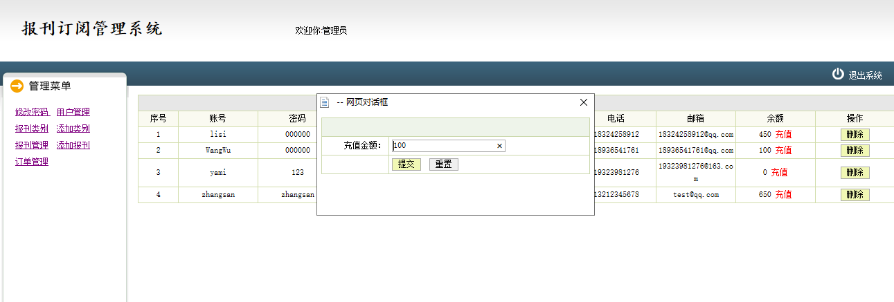java报刊订阅管理系统源代码 jsp报刊管理系统项目设计源码带文档