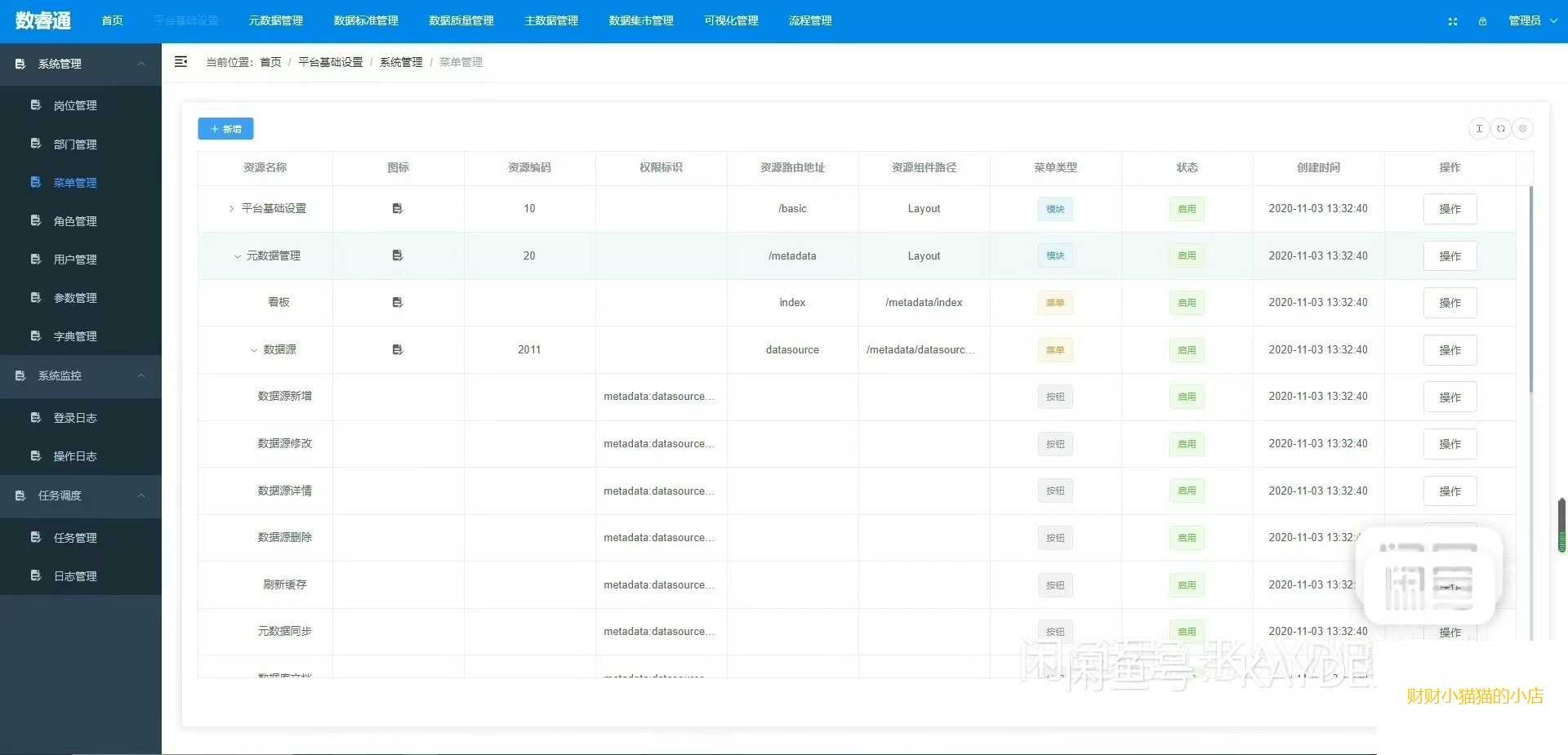 数睿通一站式数据中台,数据治理平台源码,基于SpringBoot