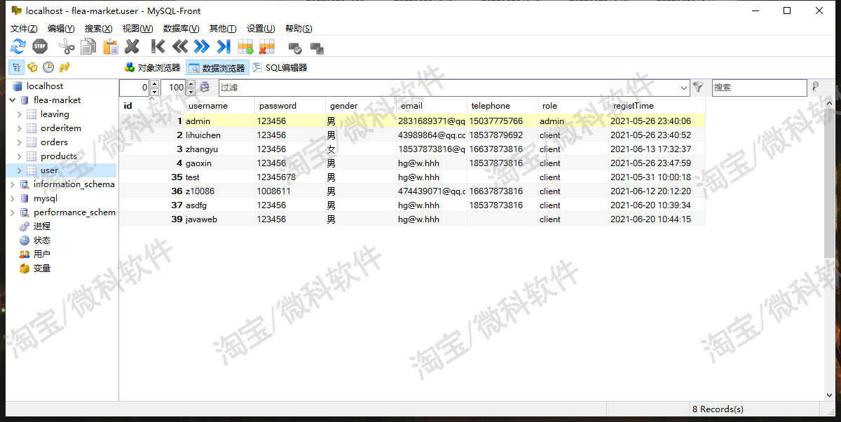 servlet校园二手商城平台java大学商品订单管理系统jsp源码数据库