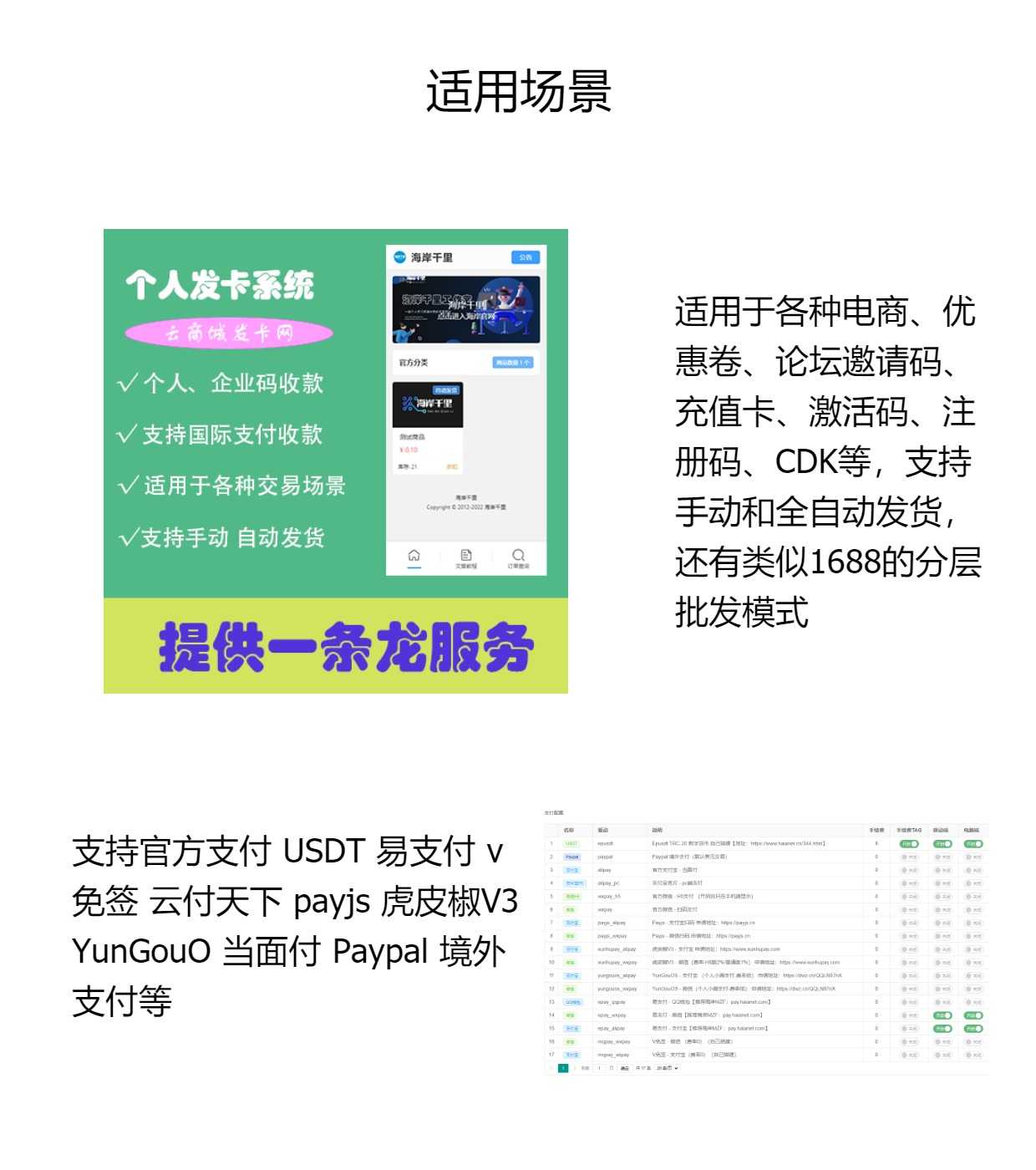 个人发卡云商城知识付费自动发货系统源码