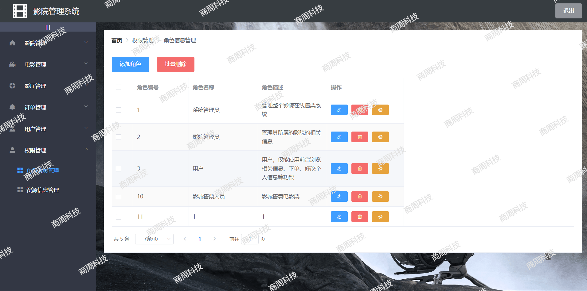 基于Springboot和Vue的电影售票管理系统源码mysql项目前后端分离
