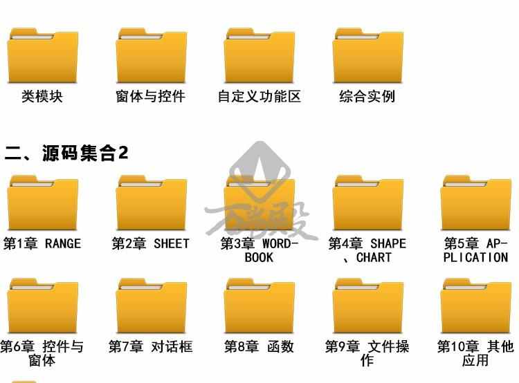 EXCEL VBA基础知识代码库源代码自定义函数实例工作表自动化设置