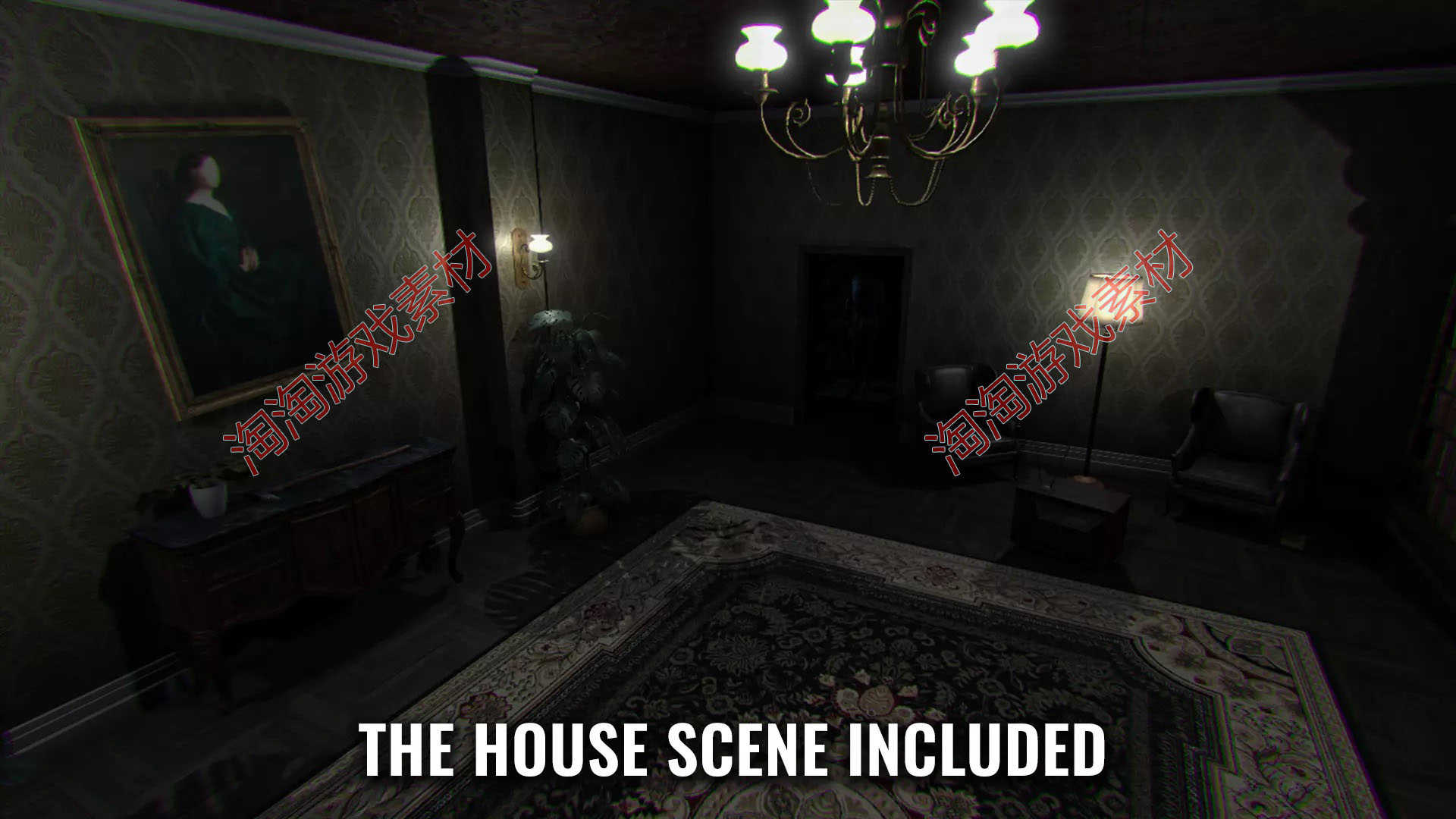 Unity3d Horror FPS kit v1.6.3c  恐怖解谜逃脱游戏项目源码