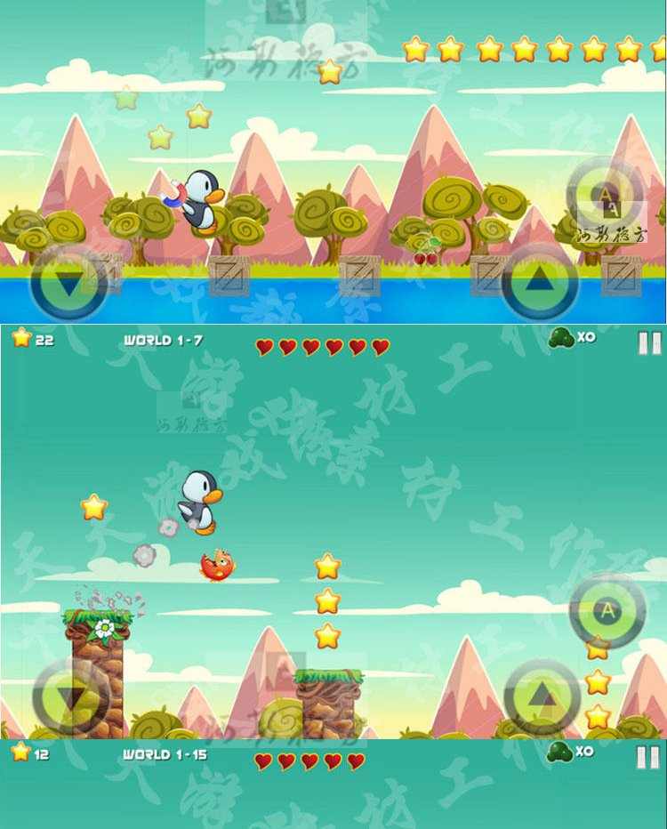 2D横版冒险闯关小游戏源码开发模板完整项目Unity3D U3D素材资源