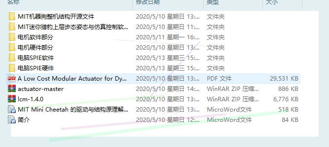 四足机器人 四足机器狗 MIT Cheetah 全套软硬件结构源码程序资料