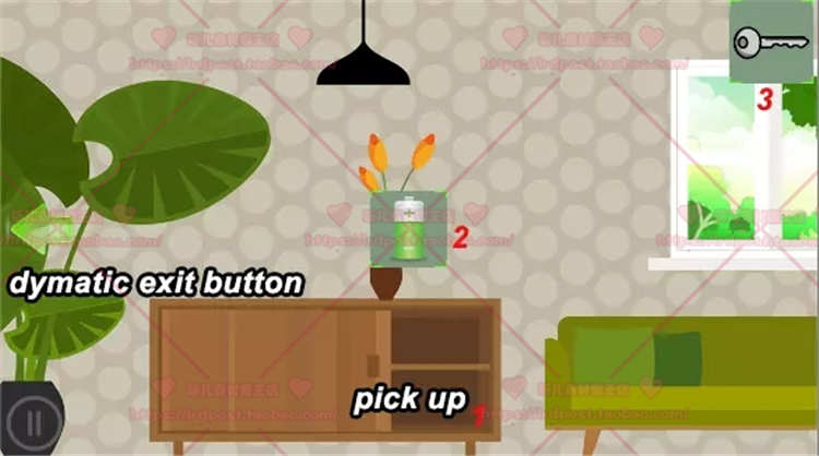 Unity3D 密室逃脱解谜游戏项目源码 2d Escape Engine 1.45