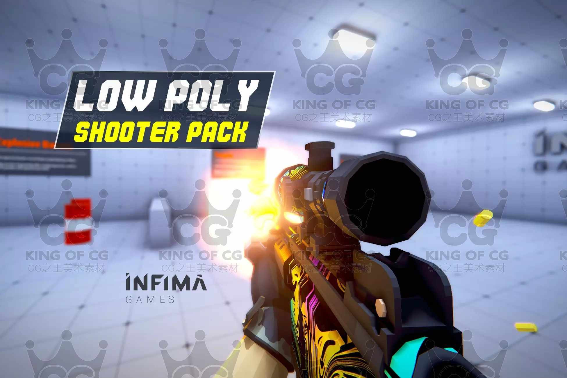 Unity3D卡通射击游戏项目源码Low Poly Shooter Pack V4.3 4.3.0