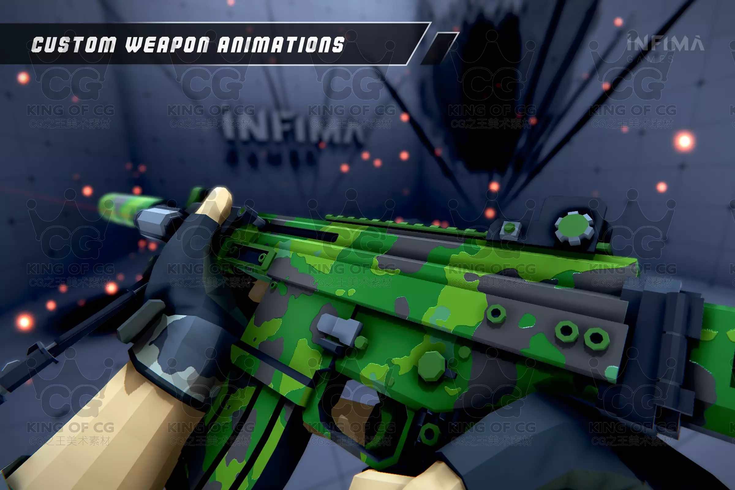 Unity3D卡通射击游戏项目源码Low Poly Shooter Pack V4.3 4.3.0