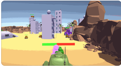 unity3d源码2022 3D坦克大战完整版代码/u3d游戏源码/u3d小游戏