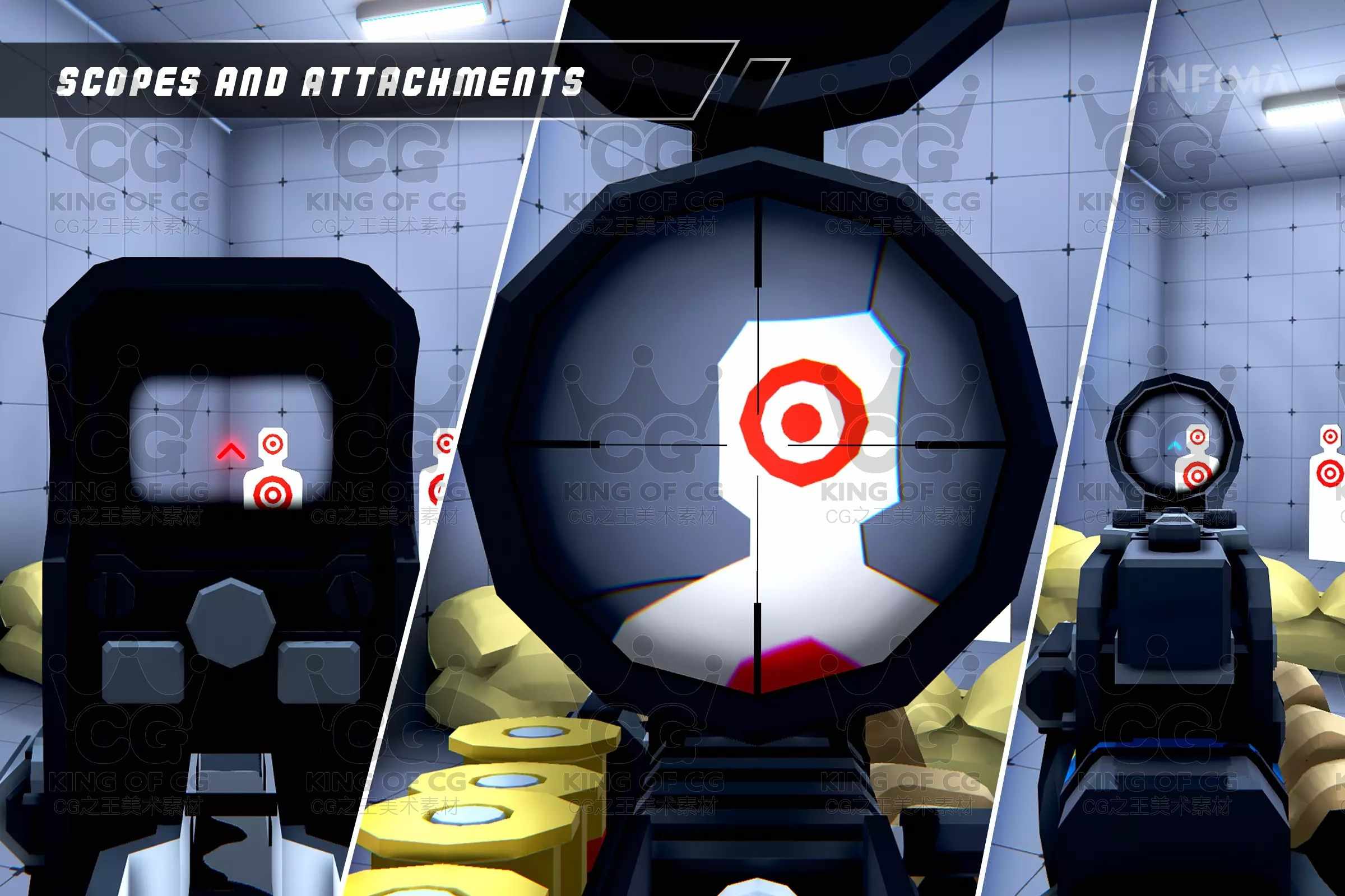 Unity3D卡通射击游戏项目源码Low Poly Shooter Pack V4.3 4.3.0